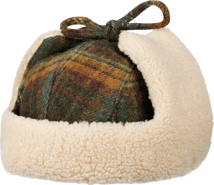 Stetson Checked Bomber Aviator Hat Green/Dark Orange Stetson