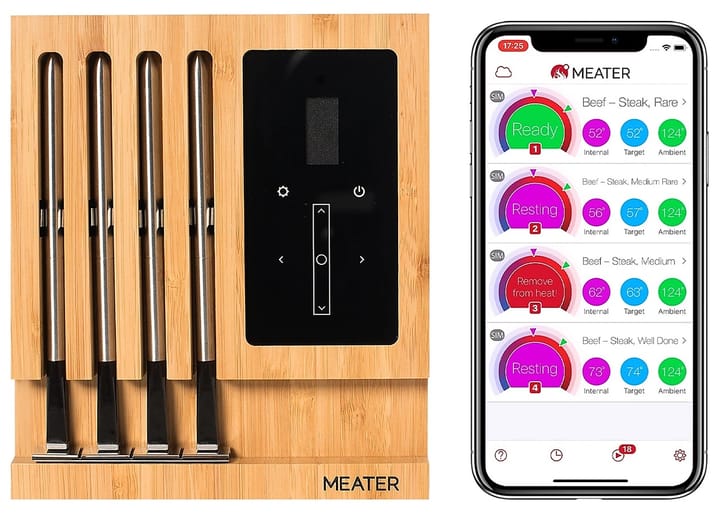 Meater Meater Block Trådløst Steketermometer 4 Pack Steketermometer Med Wifi Meater Meater Meater Block Trådløst Steketermometer 4 Pack Steketermometer Med Wifi Meater
