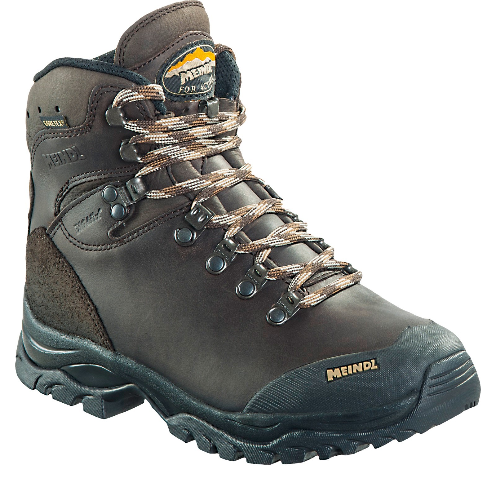 Meindl Men's Kansas Gore-Tex Dark Brown Vandringskängor 45