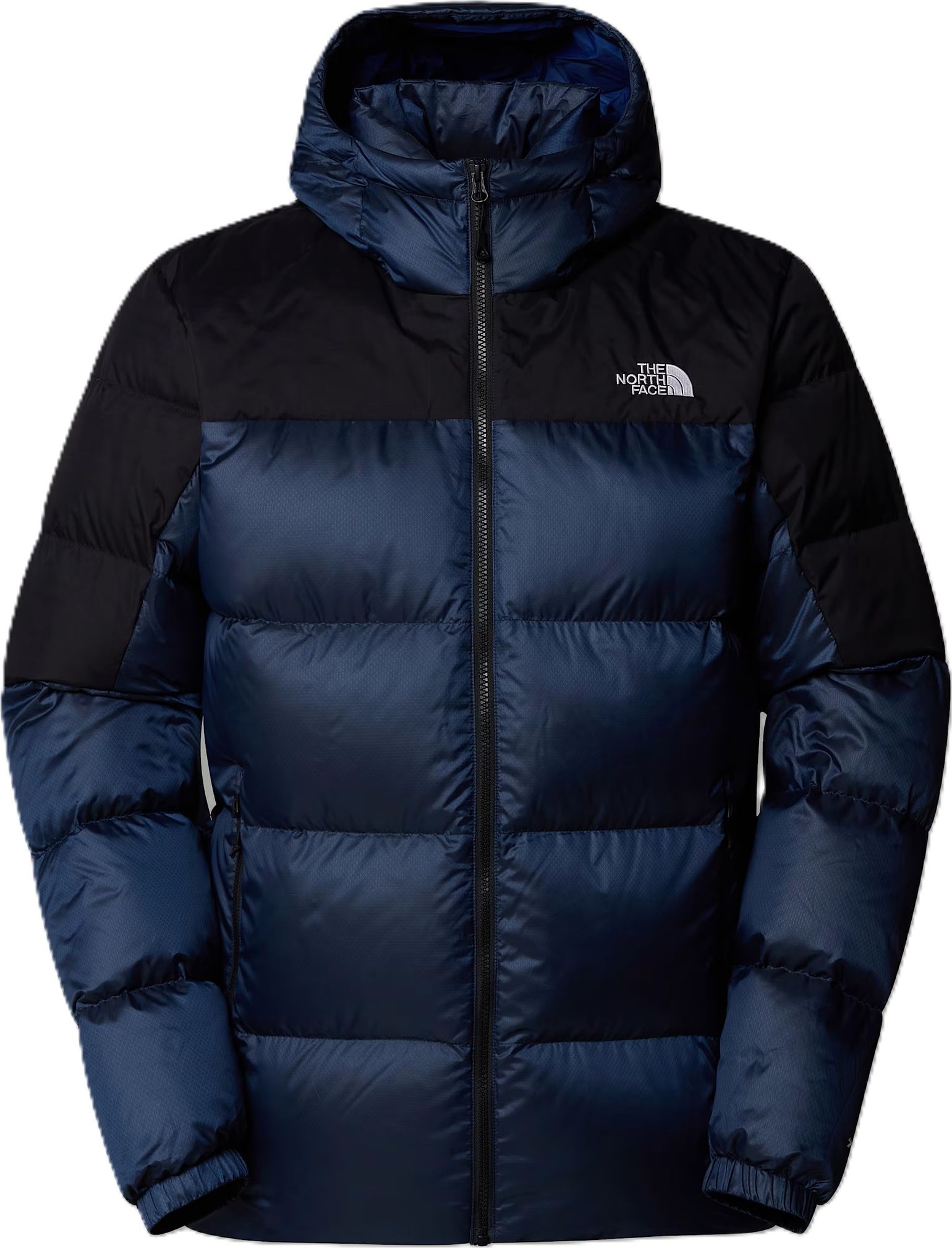 The North Face Men's Diablo Down 2.0 Hooded Jacket Estate Blue Black Heather/TNF Black/Recycled Down