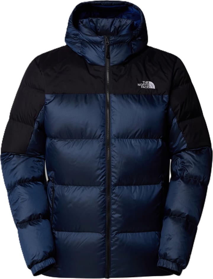 The North Face Men's Diablo Down 2.0 Hooded Jacket Estate Blue Black Heather/TNF Black/Recycled Down The North Face