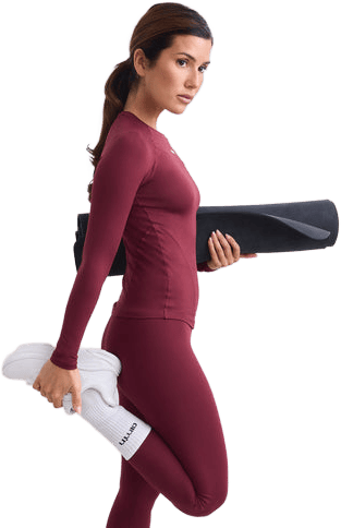 Aim'n Women´s Soft Basic Long Sleeve Merlot Aim'n