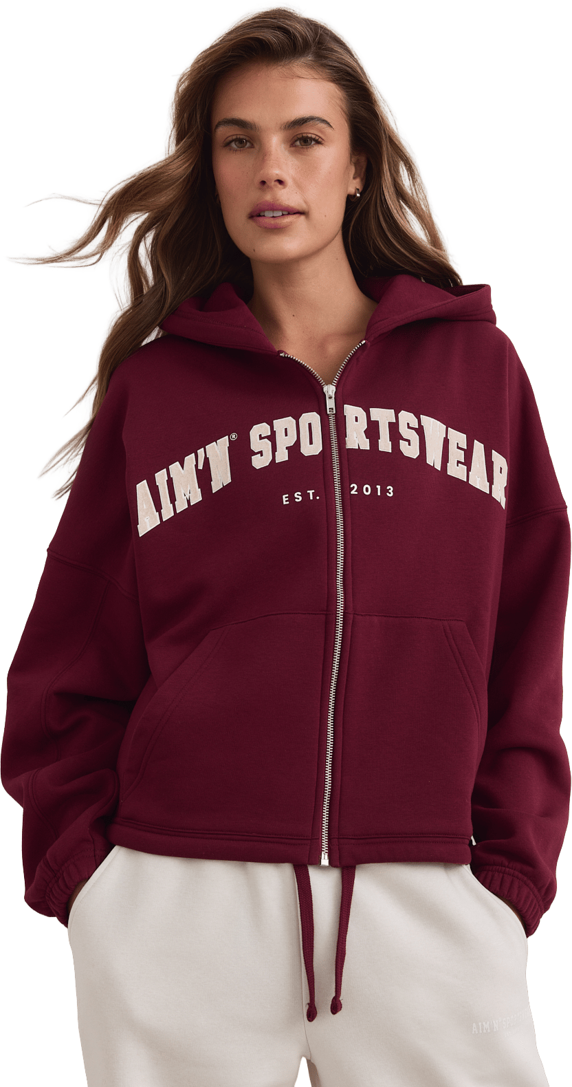 Aim'n Women´s Varsity Sweat Zip Hood Merlot