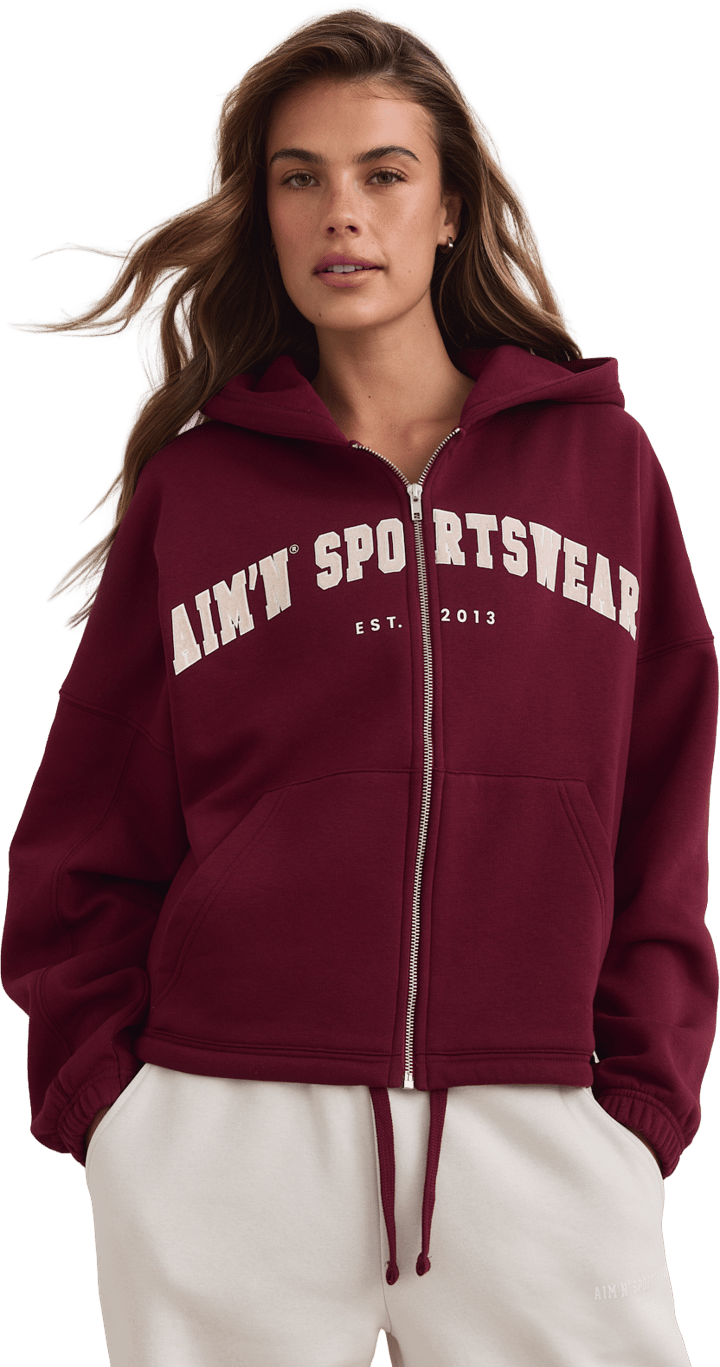 Aim'n Women´s Varsity Sweat Zip Hood Merlot Aim'n