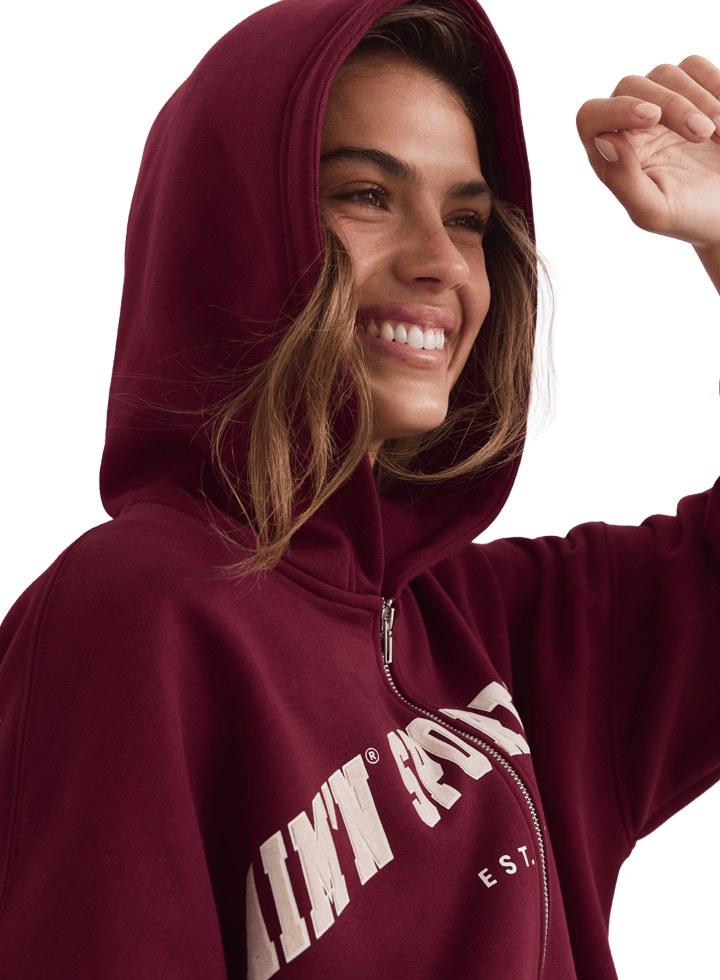 Aim'n Women´s Varsity Sweat Zip Hood Merlot Aim'n