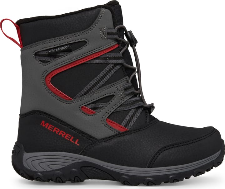 Kids' Outback Snow Boot 2.0 Waterproof Grey/Black/Red Merrell