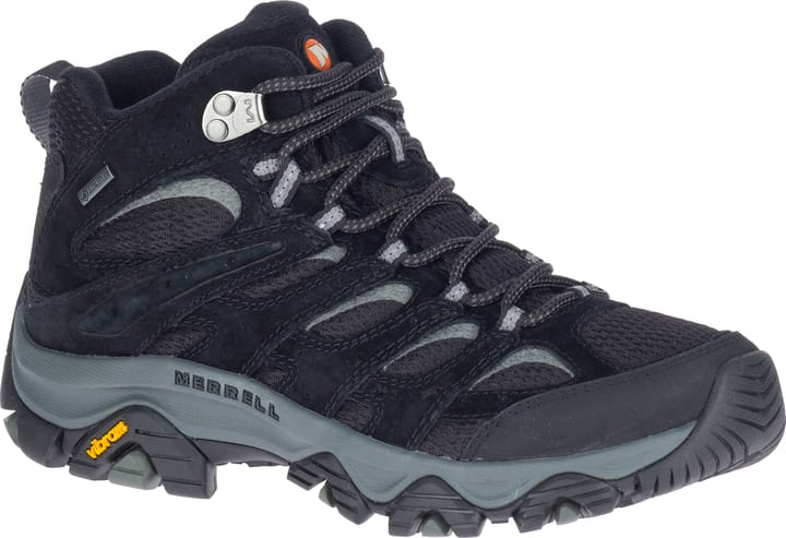 Merrell Women's Moab 3 Mid Gore-Tex Black/Grey Merrell Merrell Women's Moab 3 Mid Gore-Tex Black/Grey Merrell