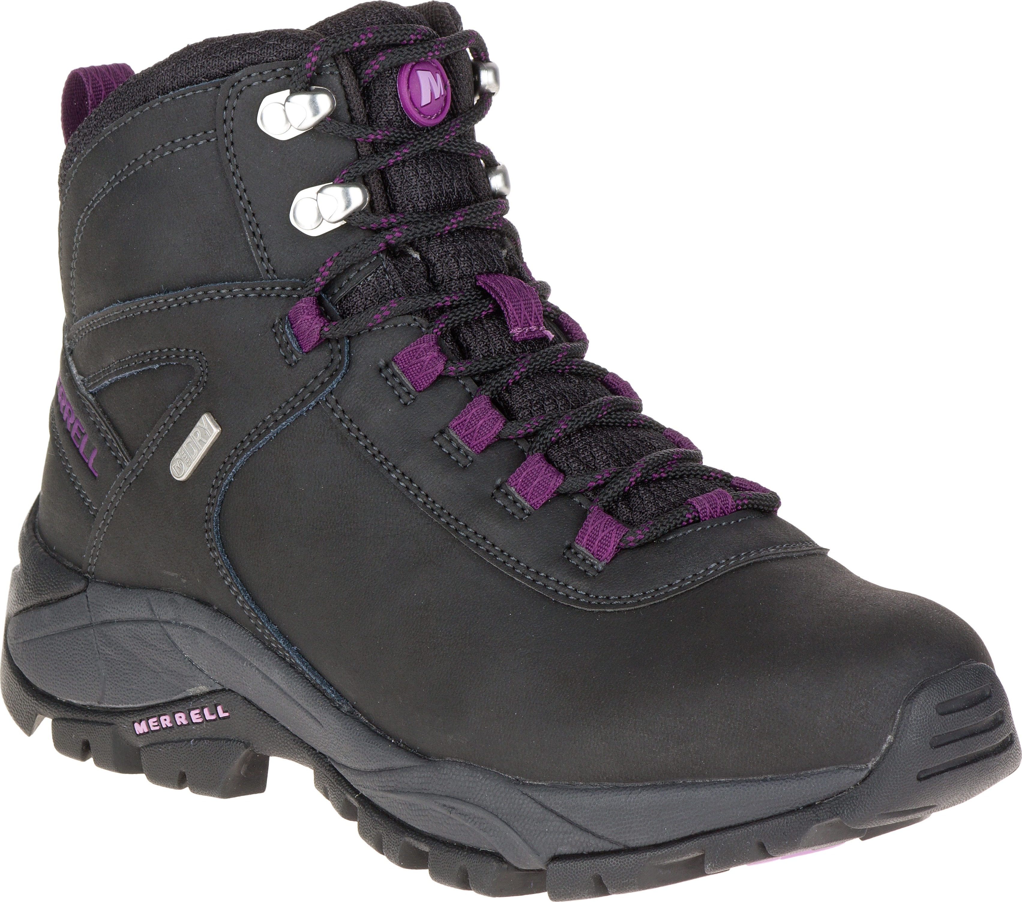 Merrell Women’s Vego Mid Leather Waterproof BLACK/GLOXINIA