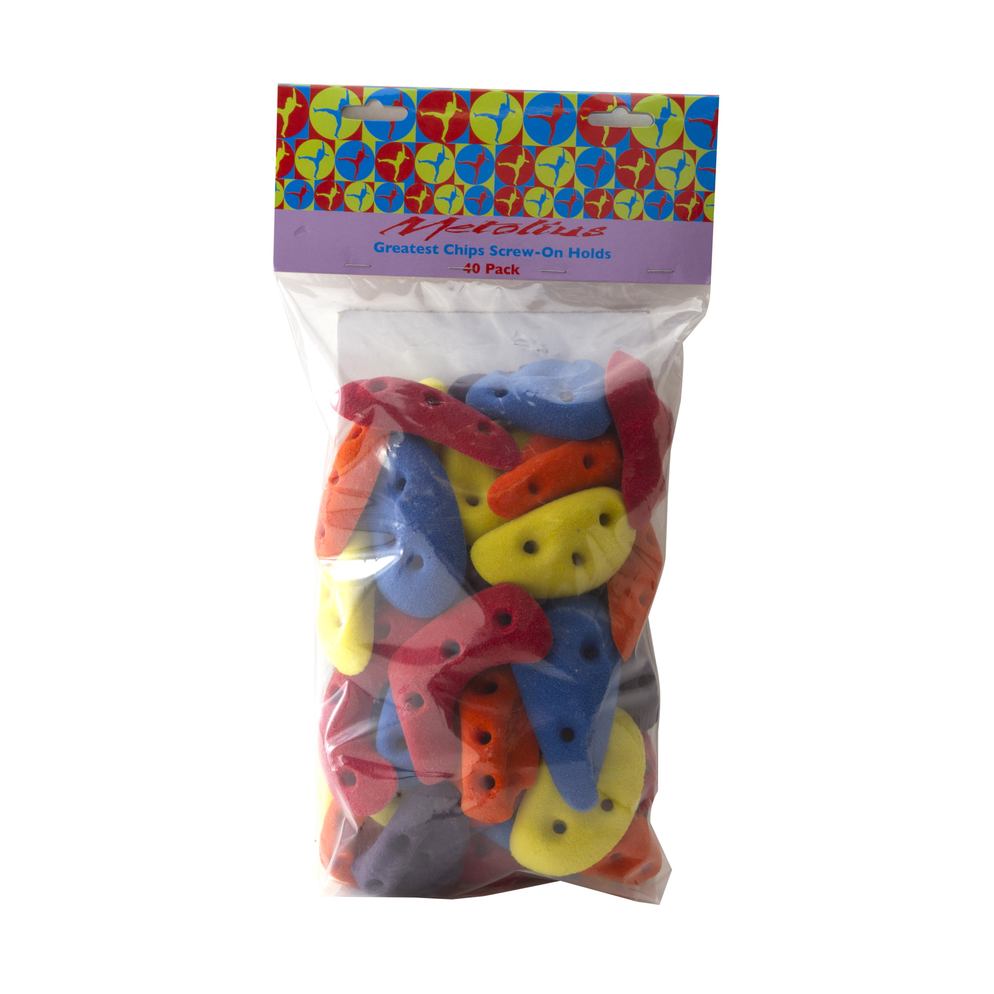 Metolius Climbing Pu Greatest Chips Screw On 40 pcs