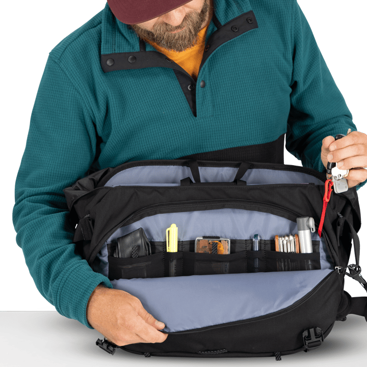 Osprey Metron 18 Messenger Black/Anchor Blue Osprey