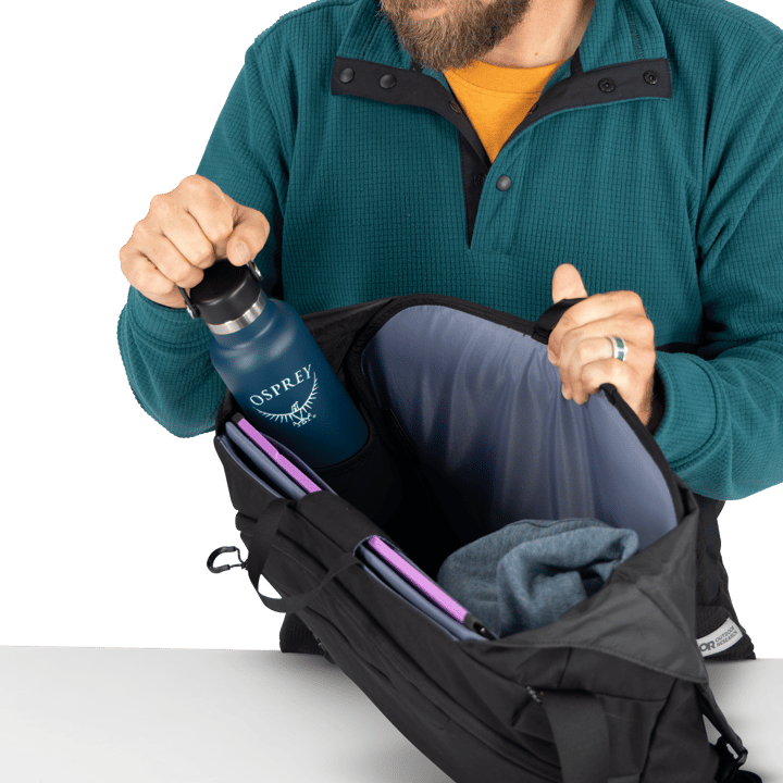 Osprey Metron 18 Messenger Black/Anchor Blue Osprey