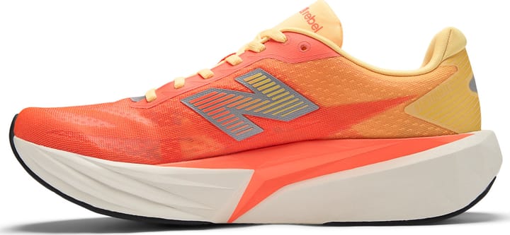 New Balance Men's FuelCell Rebel V5 Tangerine Heat / Silver Metallic New Balance