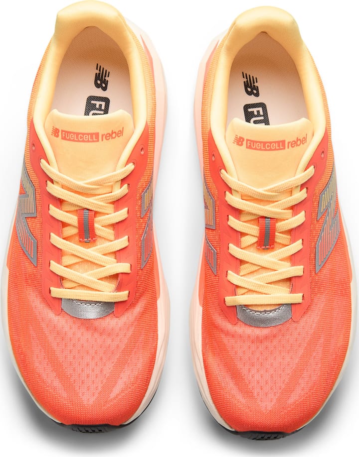 New Balance Men's FuelCell Rebel V5 Tangerine Heat / Silver Metallic New Balance