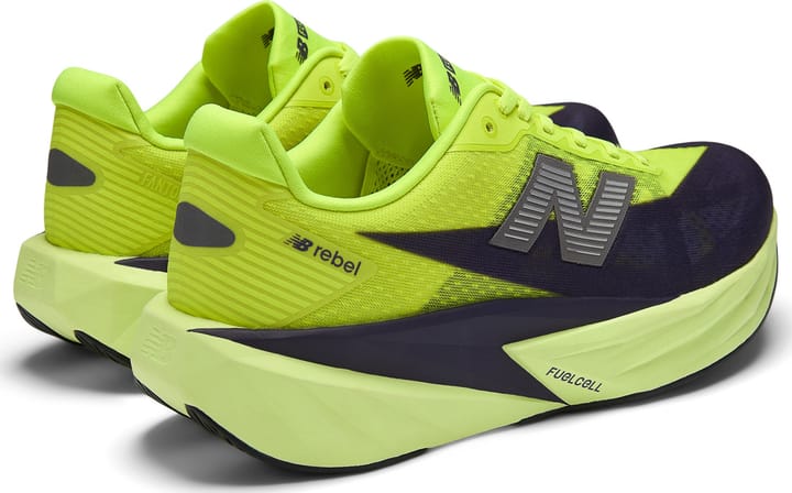 New Balance Men's FuelCell Rebel V5 Alkaline Green / Boysenberry / Dark Silver Metallic New Balance