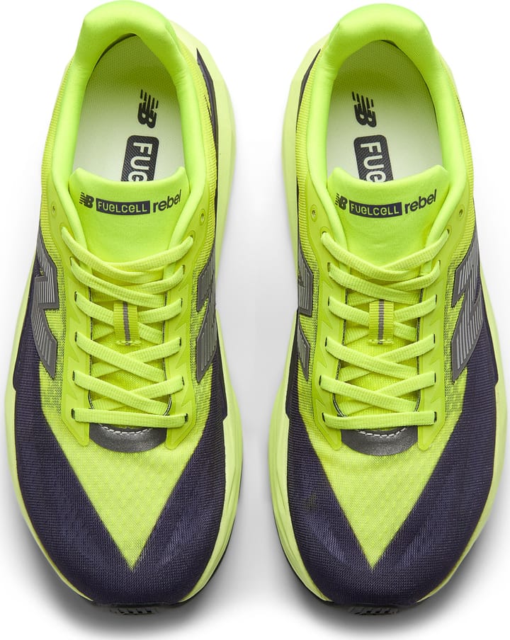 New Balance Men's FuelCell Rebel V5 Alkaline Green / Boysenberry / Dark Silver Metallic New Balance