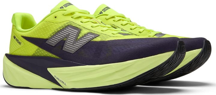 New Balance Men's FuelCell Rebel V5 Alkaline Green / Boysenberry / Dark Silver Metallic New Balance