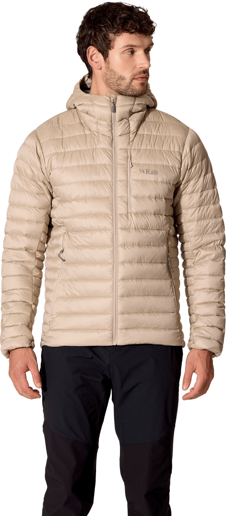 Rab Men's Microlight Alpine Down Jacket Dark Pebble Rab