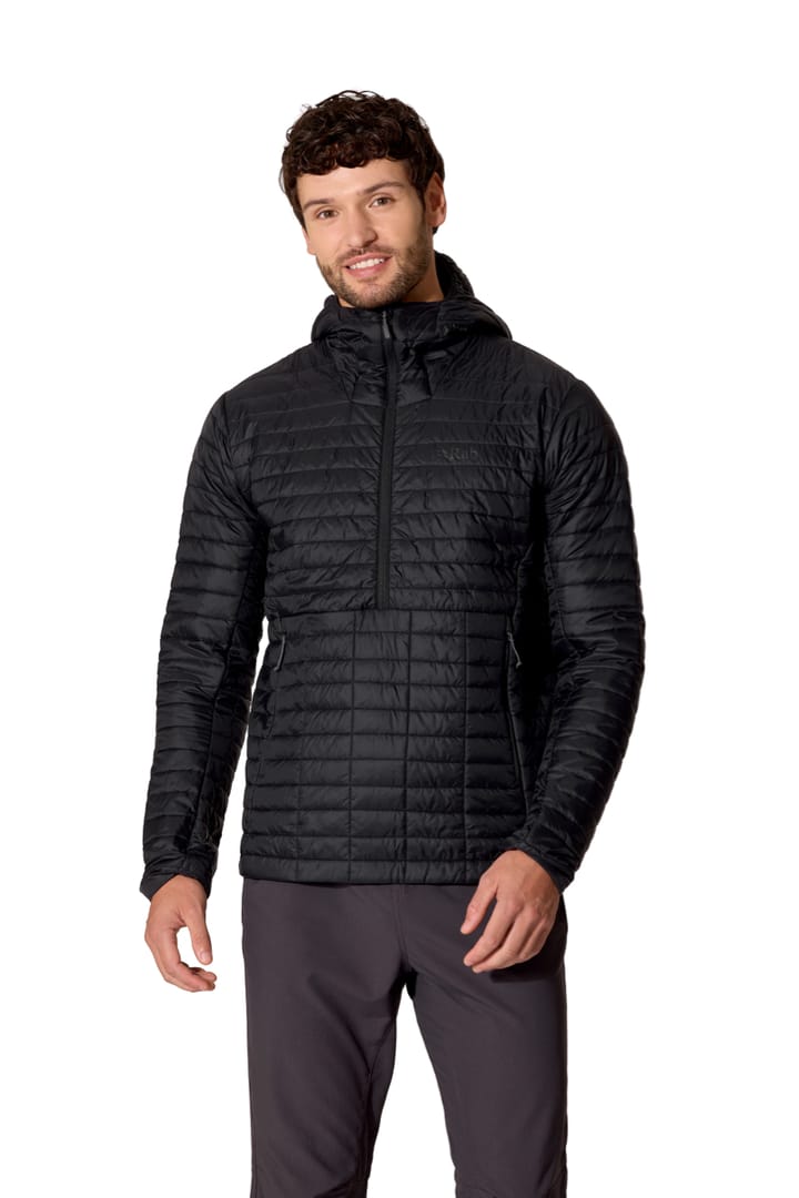 Rab Microlighter Pullover Hoody Black Rab