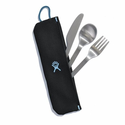 Hydro Flask Flatware Set Stainless With Pouch Black