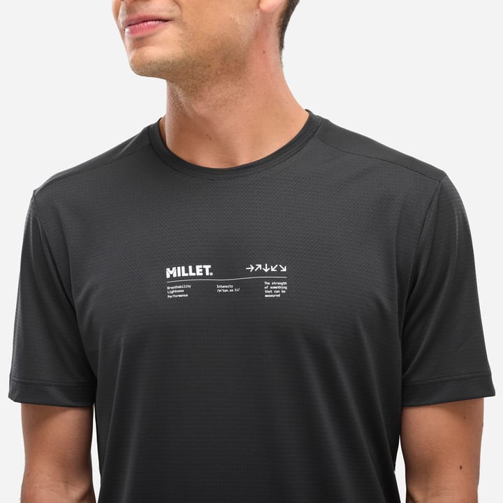 Millet Tee Shirt Intense Essential Ts Ss M Men Black - Noir Millet
