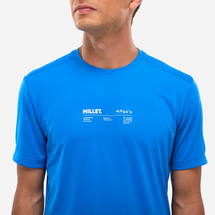 Millet Tee Shirt Intense Essential Ts Ss M Men Icon Blue Millet