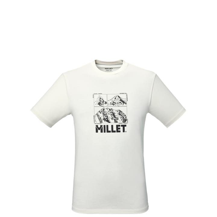 Millet Tee Shirt Chamonix Logo Ts Ss M Men Foggy Dew Millet