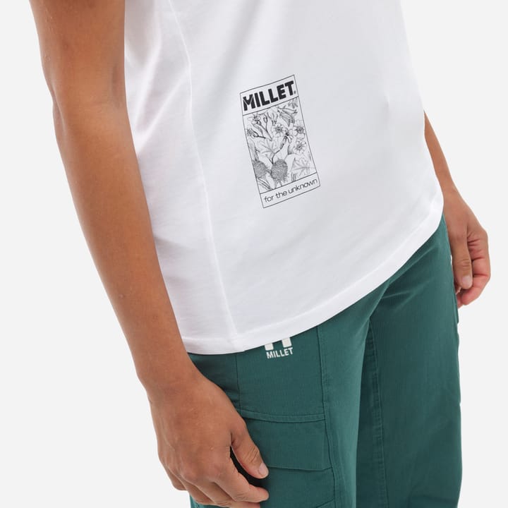 Millet Tee Shirt Chamonix Flower Ts Ss W  White - Blanc Millet