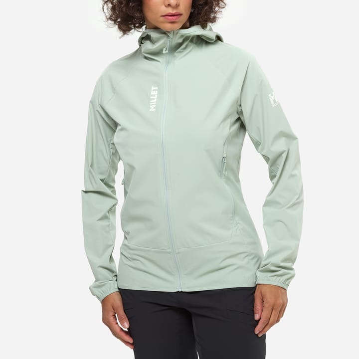 Millet Softshell Kamet Xcs Light Hoodie W Women Seaweed Millet