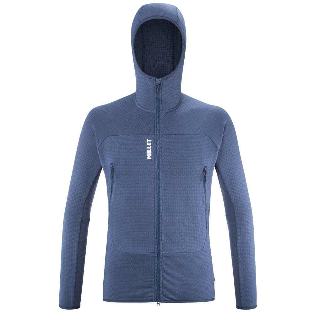 Millet Fusion Grid Hoodie M Dark Denim