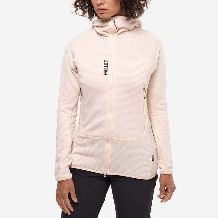 Millet Fleece Fusion Grid Hoodie W Women Vanilla Cream Millet