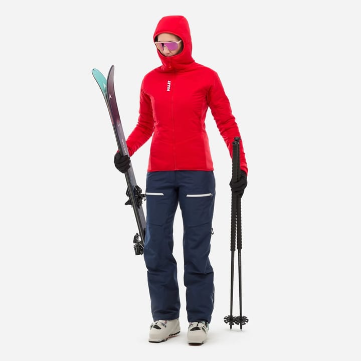 Millet M White Primaloft Hoodie W Red - Rouge Millet