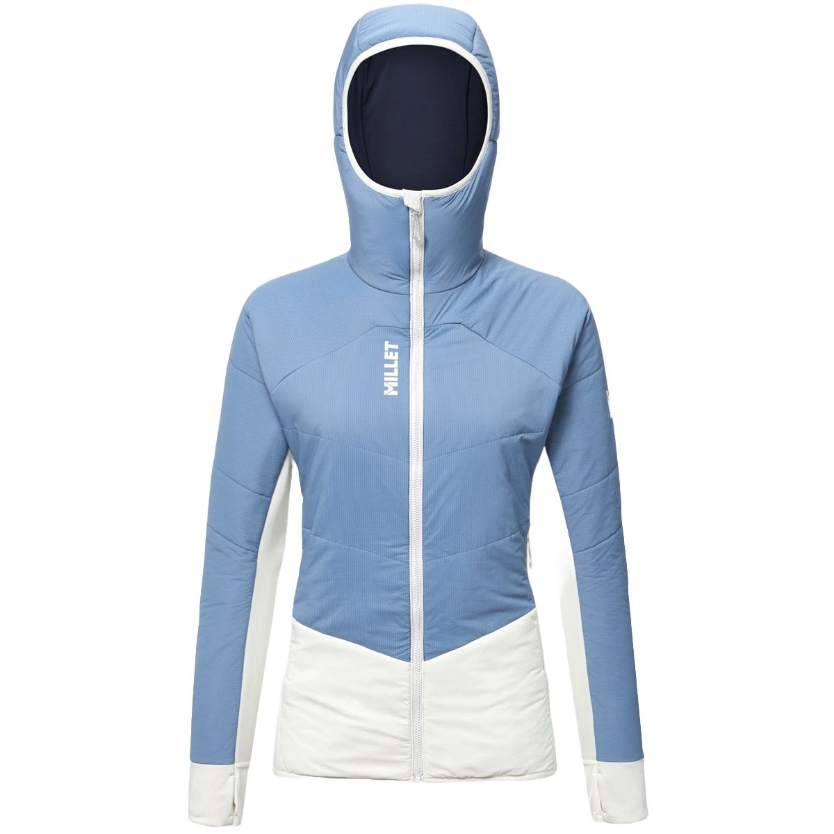 Millet M White Primaloft Hoodie W Coronet Blue/foggy Dew