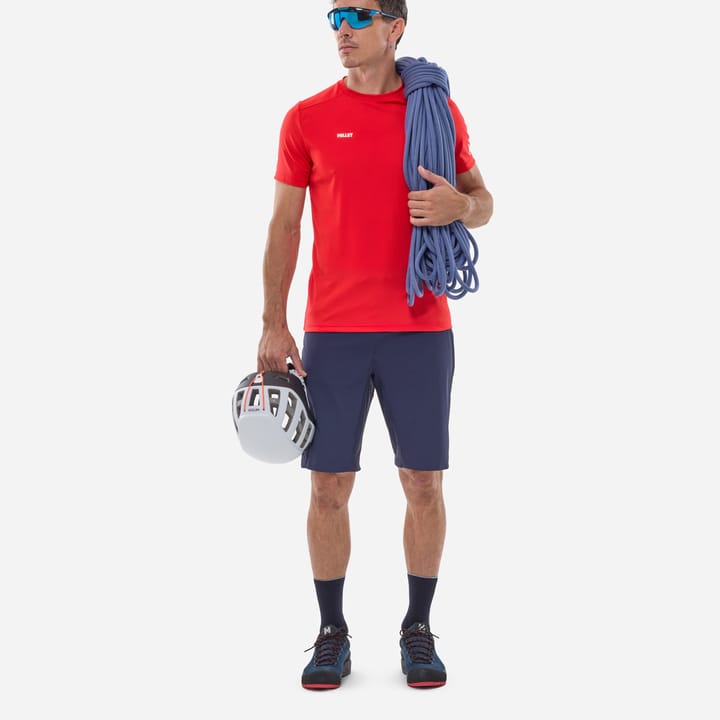 Millet Tee Shirt Fusion Ts Ss M Men Red - Rouge Millet