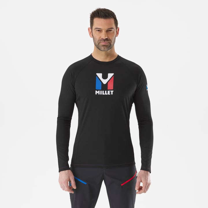 Millet Trilogy Wool Ts Ls M Black - Noir Millet