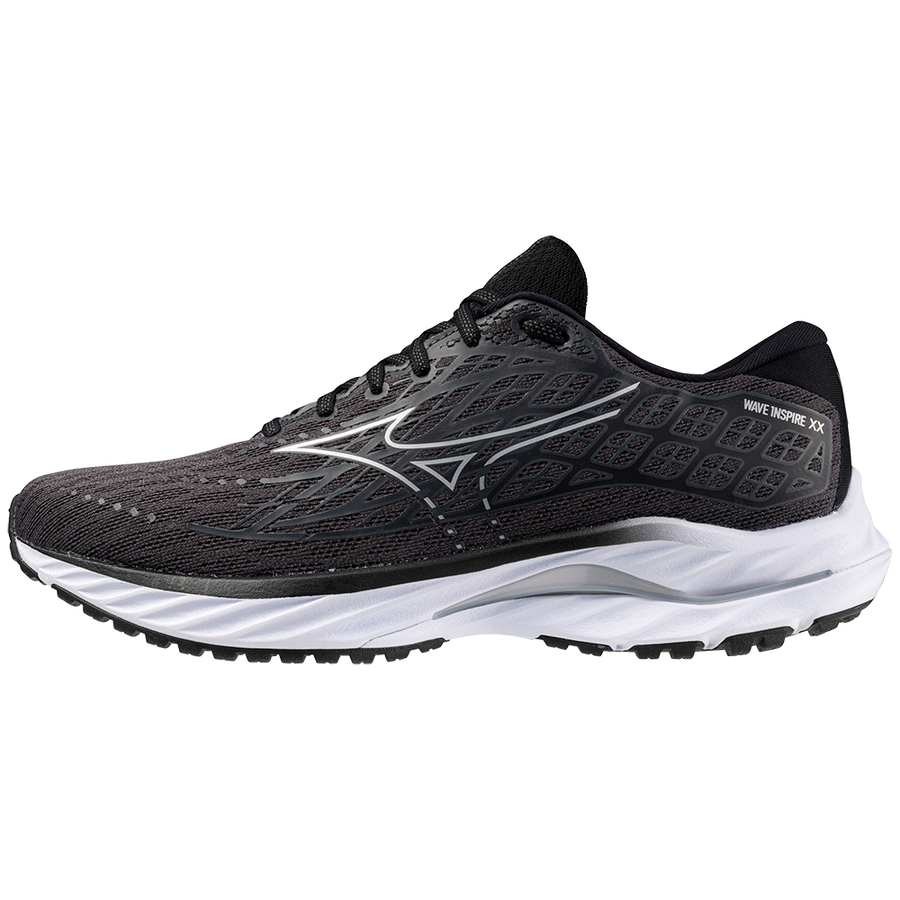 Mizuno Men’s Wave Inspire 20 Ebony/White/Black