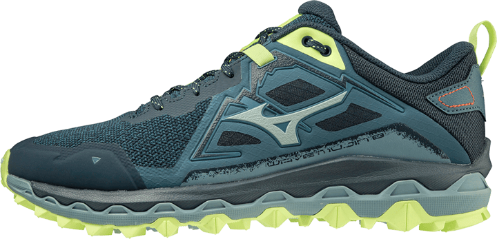 Mizuno Men's Wave Mujin 8 Tapestry/Misty Blue/Neo Lime Mizuno