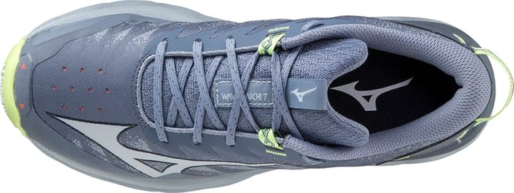 Mizuno Women's Wave Daichi 7 Vintage Indigo/Subdued Blue/Neo Lime Mizuno