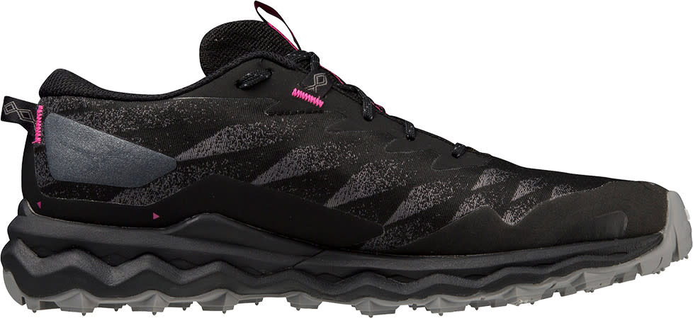 Mizuno Women's Wave Daichi 7 Gore-Tex Black/Fuchsia Fedora/Quiet Shade Juoksukengät Black/FFedora/QShade 38
