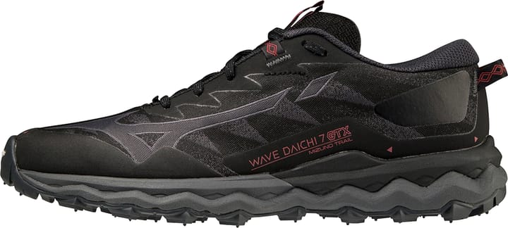 Mizuno Women's Wave Daichi 7 Gore-Tex Black/Iron Gate/Garnet Rose Mizuno