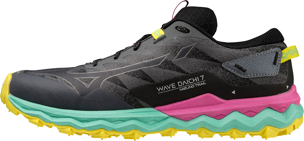 Mizuno Women's Wave Daichi 7 Iron Gate/Ebony/Fuchsia Fedora