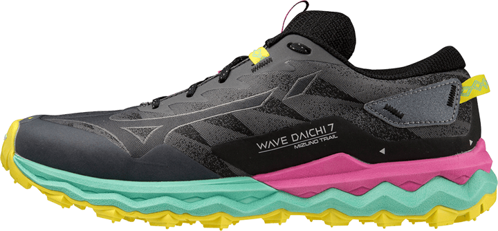 Mizuno Women's Wave Daichi 7 Iron Gate/Ebony/Fuchsia Fedora Mizuno
