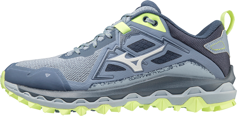 Mizuno Women's Wave Mujin 8 Troposphere/White/Neo Lime