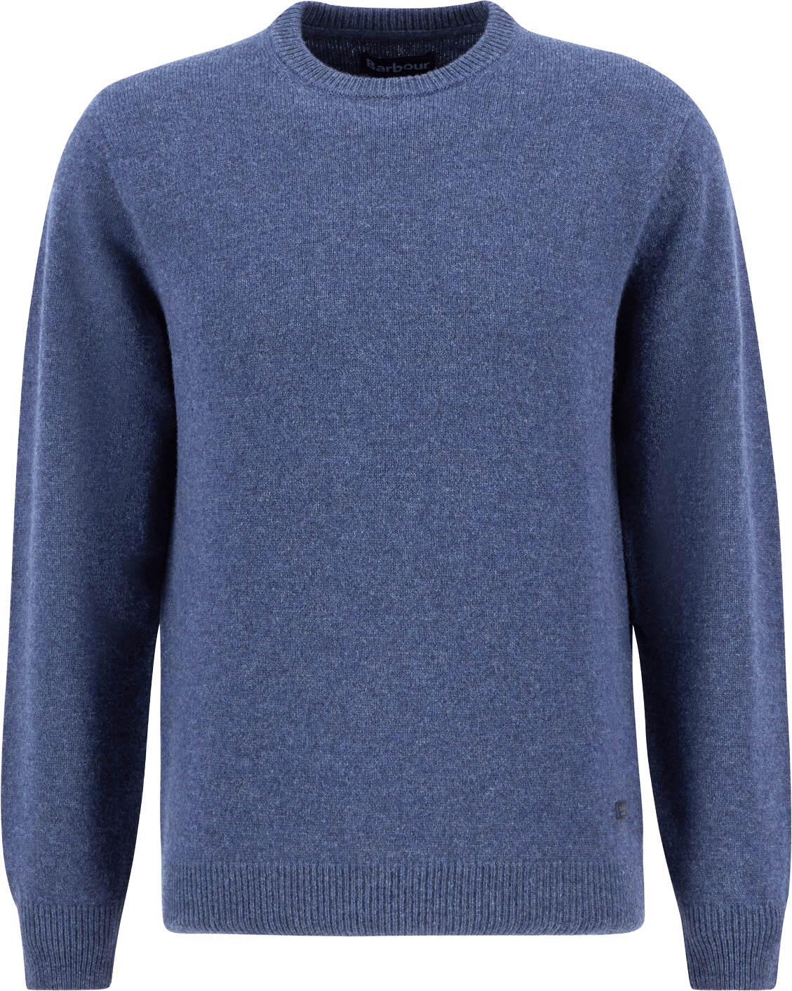 Barbour Men's Ess Patch Crew Washed Stone/Bleached Pin-S Dark
