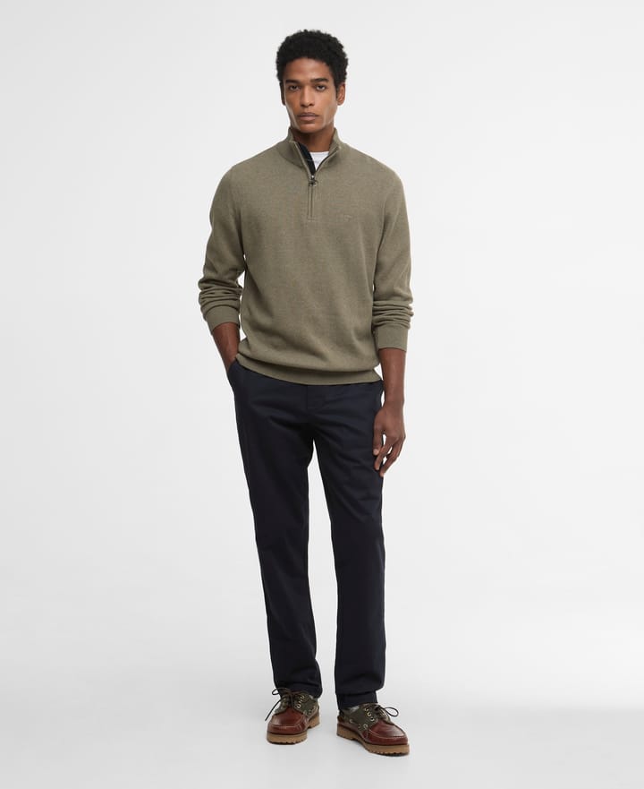 Barbour Men's Cotton Half Zip Smokey Olive Barbour