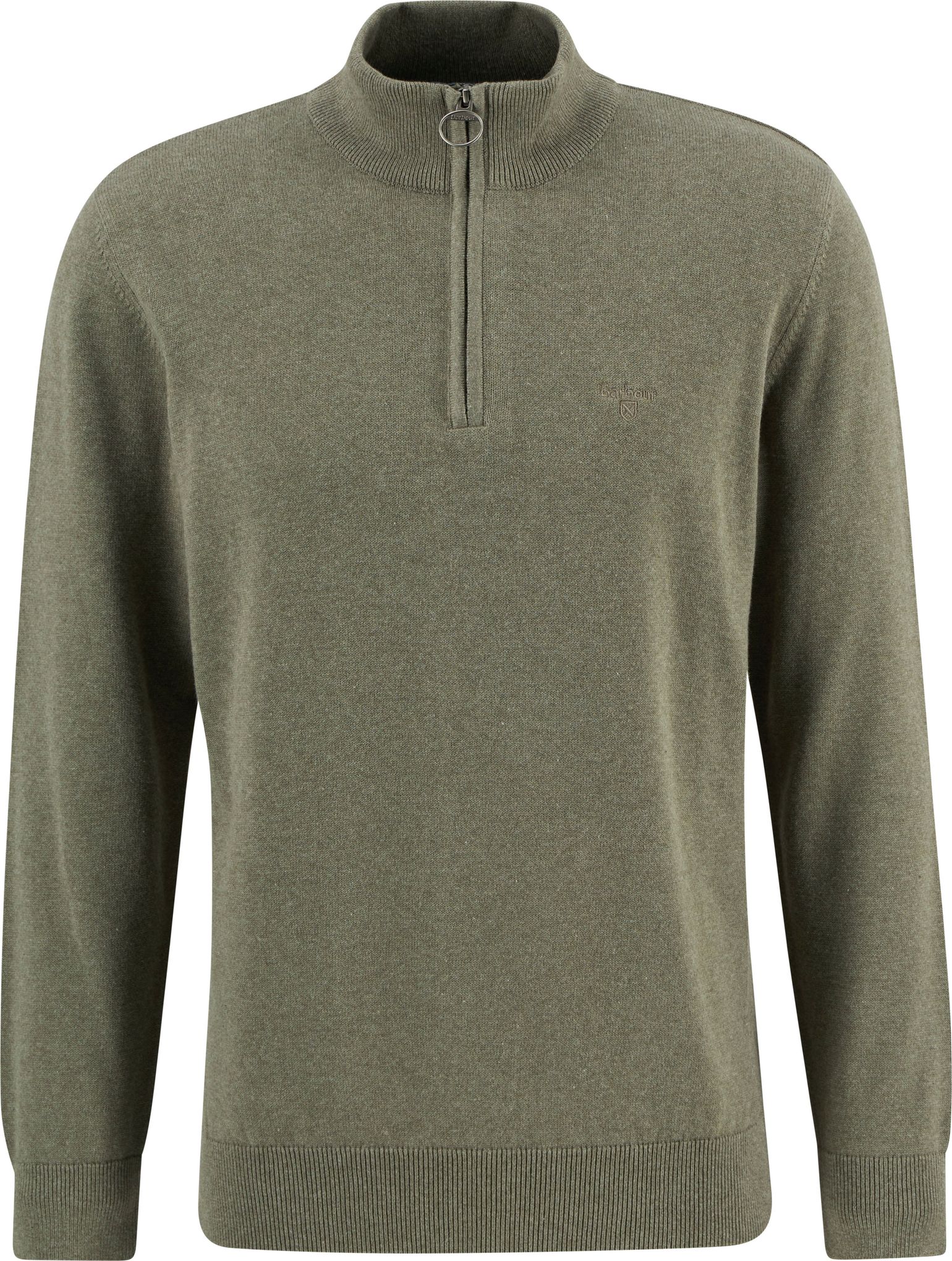 Barbour Men's Cotton Half Zip Smokey Olive