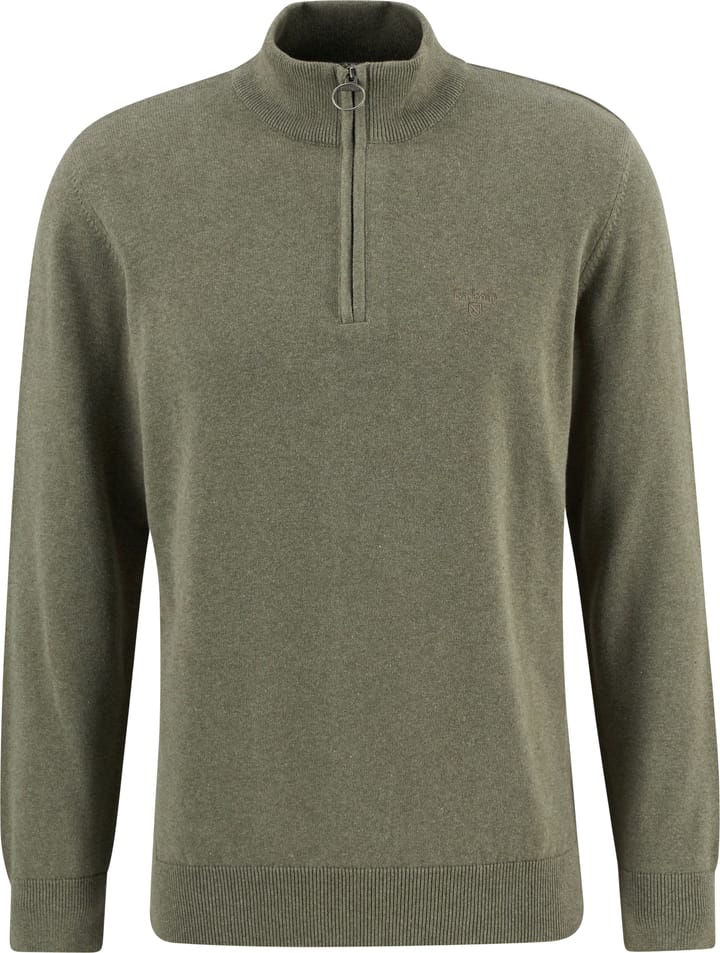 Barbour Men's Cotton Half Zip Smokey Olive Barbour