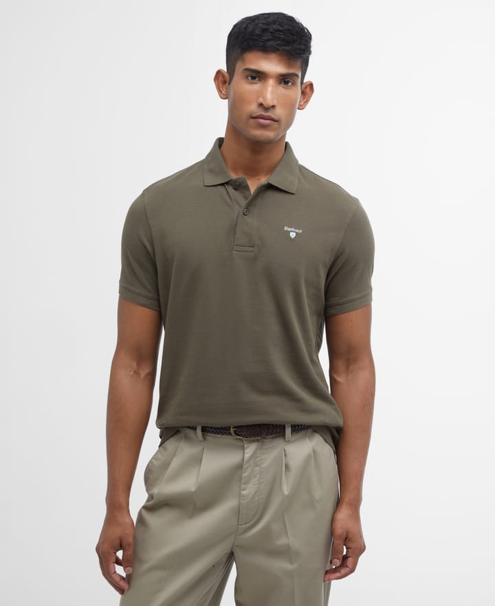 Barbour Men's Sports Polo Shirt Dusty Green Barbour