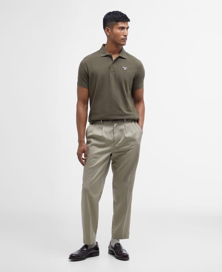 Barbour Men's Sports Polo Shirt Dusty Green Barbour