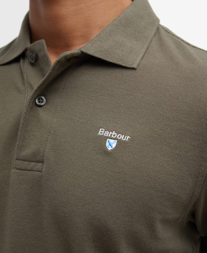 Barbour Men's Sports Polo Shirt Dusty Green Barbour
