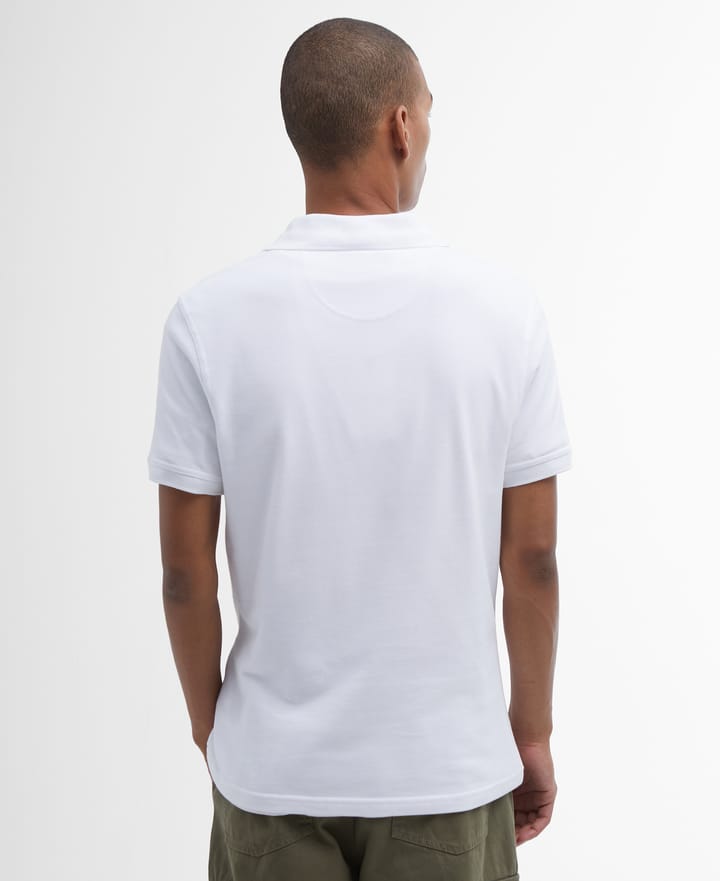 Barbour Men's Sports Polo Shirt White Barbour